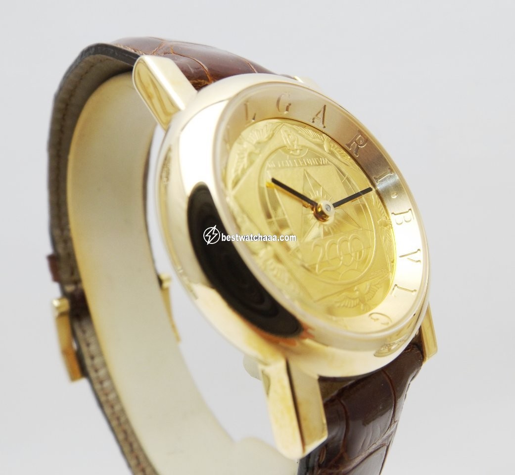 IMG_9081 Bulgari Mens watch Unisex Automatic Yellow gold AT35GL Replica 6