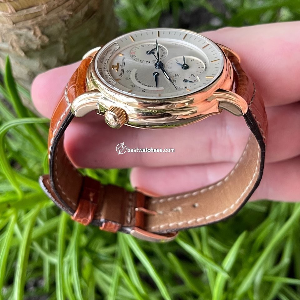 IMG_9081 Jaeger-LeCoultre Master Geographic Mens watch Unisex Automatic Rose gold 169.1.92 Replica 6