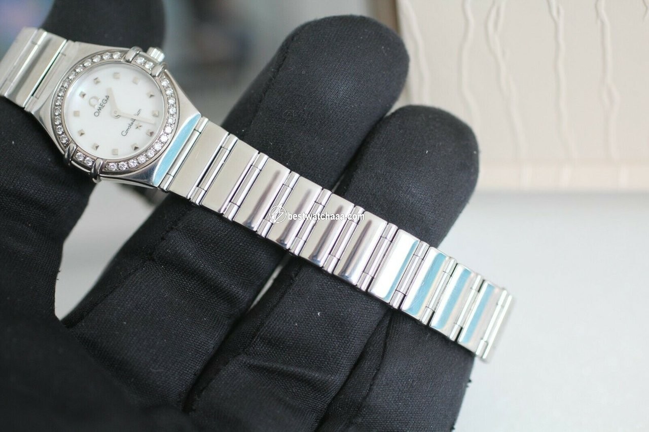 IMG_9081 Omega Constellation Quartz Womens watch Quartz Steel 1465.71.00 Replica 6