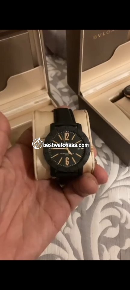 IMG_9081 Bulgari Bulgari Mens watch Unisex Automatic Carbon 102248 Replica 6