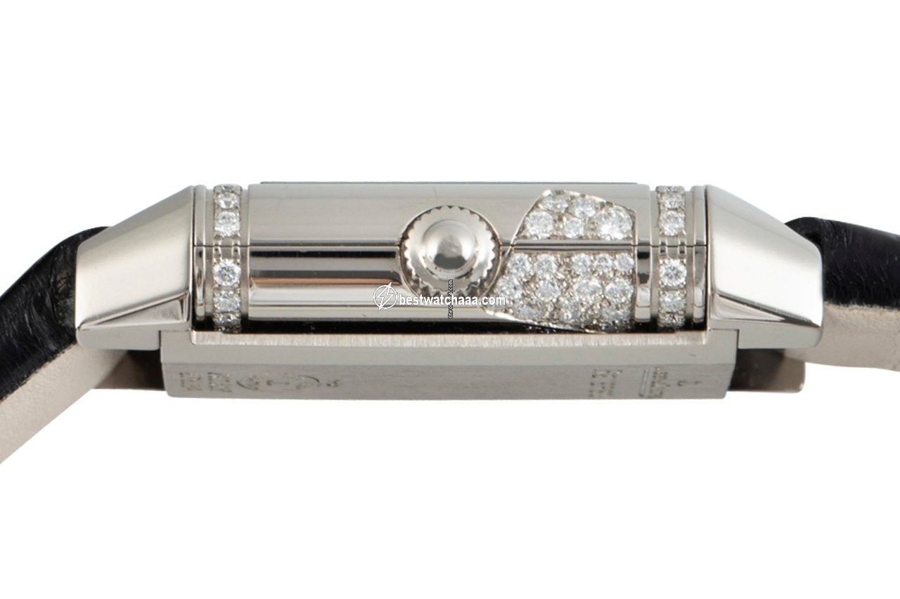 IMG_9081 Jaeger-LeCoultre Reverso Lady Womens watch Quartz White gold 265.3.08 Replica 6