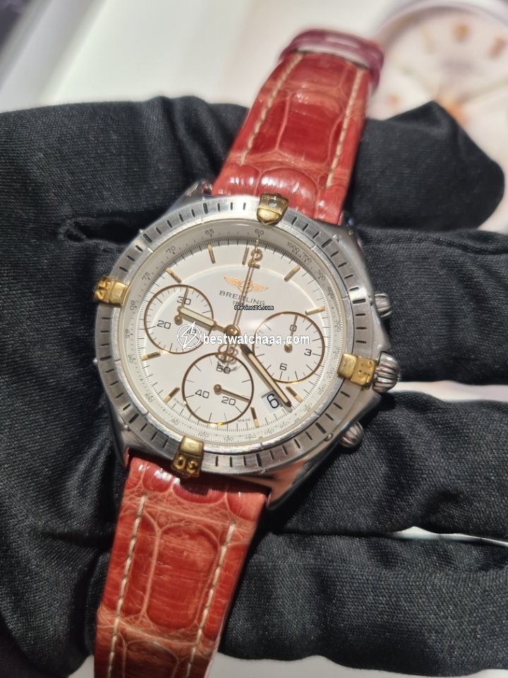 IMG_9081 Breitling Mens watch Unisex Quartz Gold Steel B55045 Replica 6