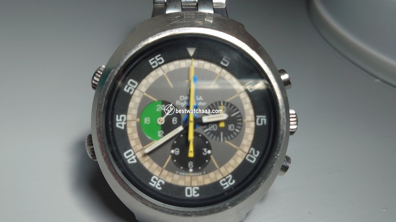 IMG_9081 Omega Flightmaster Mens watch Unisex Manual winding Steel 145.013 Replica 6