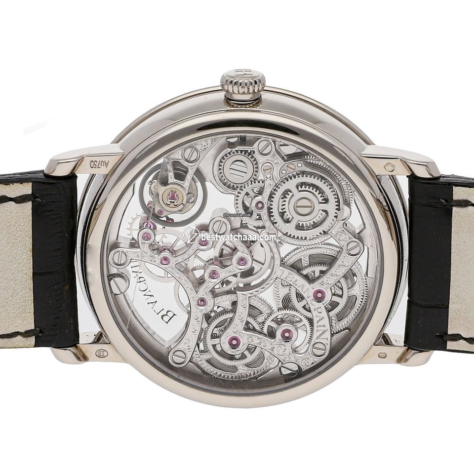 IMG_9081 Blancpain Mens watch Unisex Manual winding White gold 6633-1500-55B Replica 6