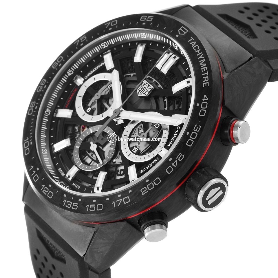 IMG_9081 TAG Heuer Carrera Heuer-02T Mens watch Unisex Automatic Carbon CBG2A91.FT6173 Replica 6