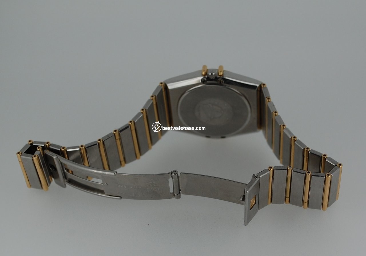IMG_9081 Omega Constellation Day-Date Mens watch Unisex Quartz Gold Steel 396.1069 Replica 6