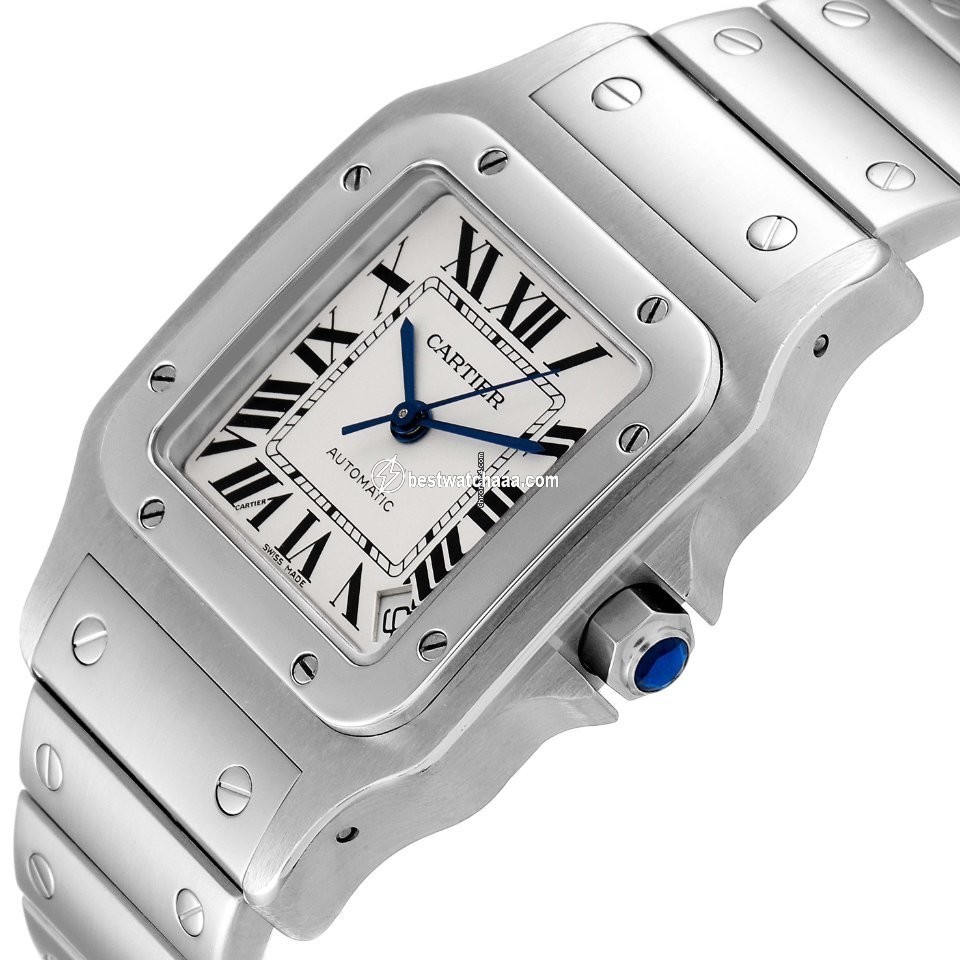 IMG_9081 Cartier Santos Galbee Mens watch Unisex Automatic Steel W20098D6 Replica 6