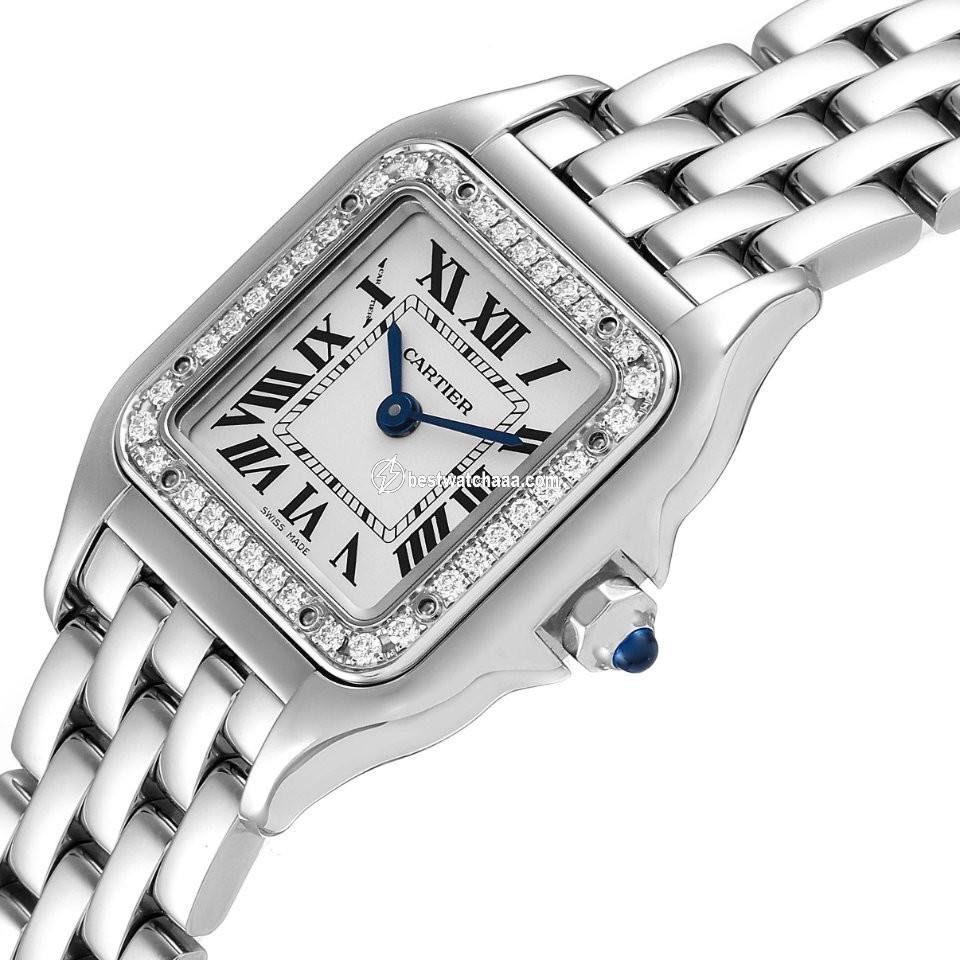 IMG_9081 Cartier Panthere Womens watch Quartz Steel W4PN0007 Replica 6