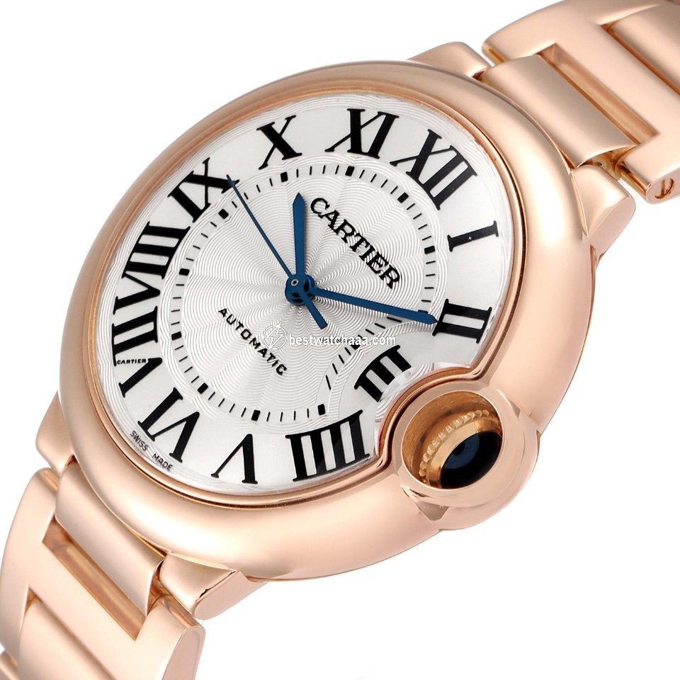 IMG_9081 Cartier Ballon Bleu 36mm Womens watch Automatic Rose gold WGBB0043 Replica 6