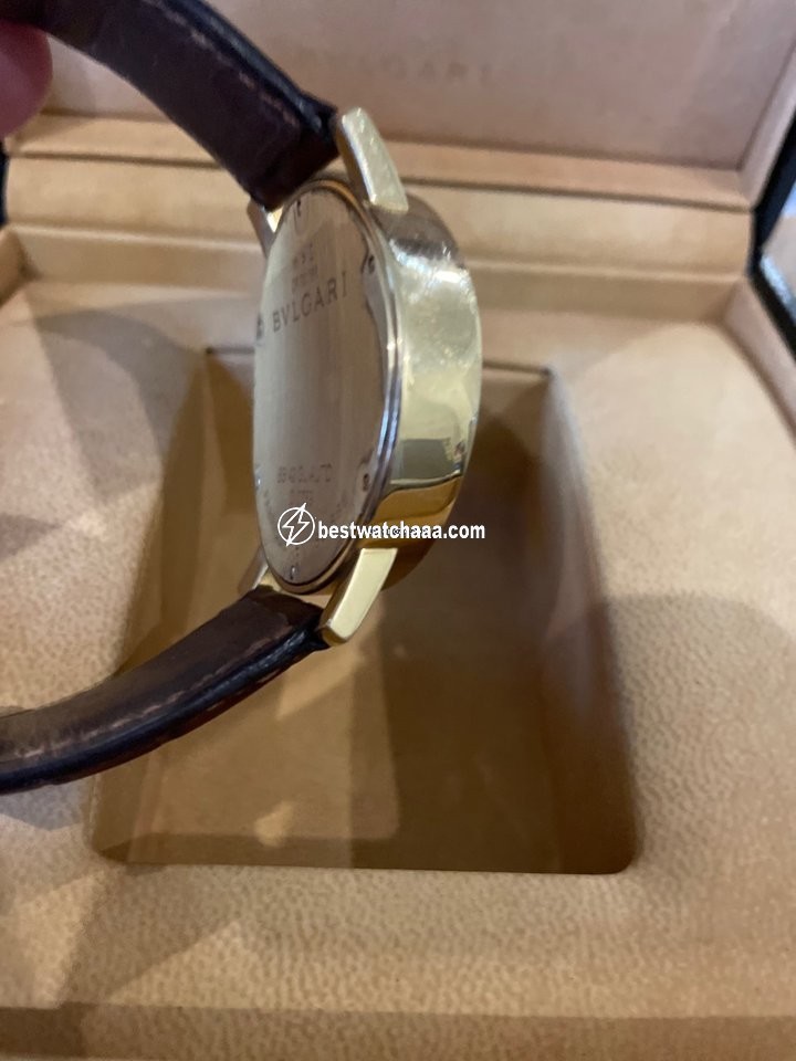 IMG_9081 Bulgari Bulgari Mens watch Unisex Automatic Yellow gold BB42WGLDAUTO Replica 6