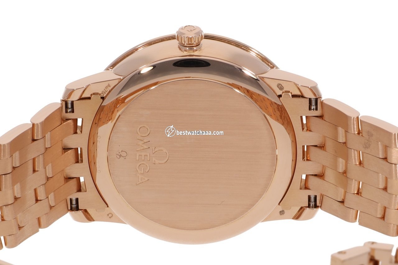 IMG_9081 Omega De Ville Prestige Mens watch Unisex Automatic Red gold 424.50.37.20.02.001 Replica 6