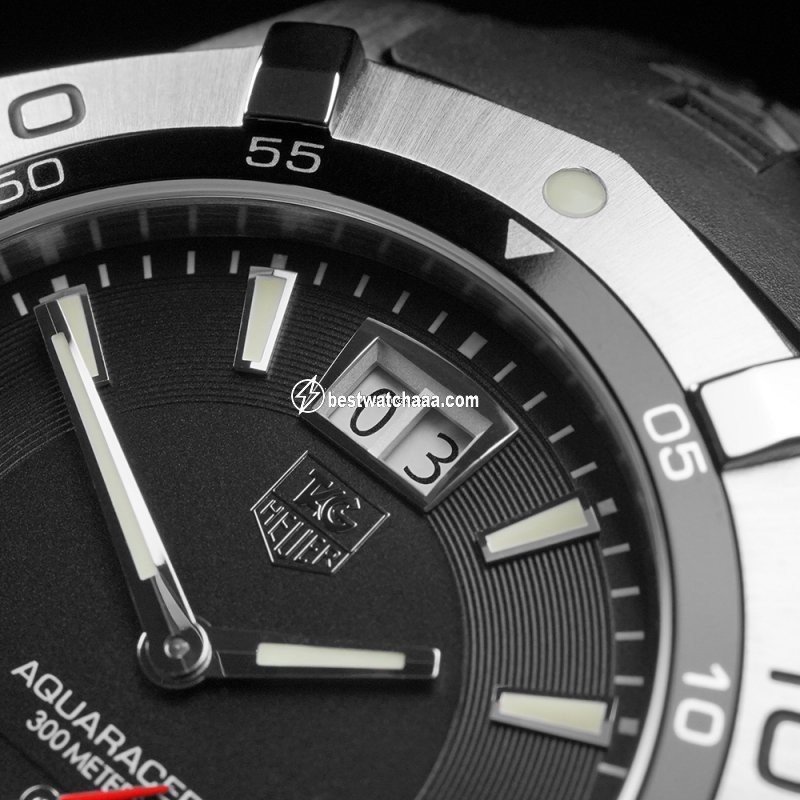 IMG_9081 TAG Heuer Aquaracer 300M Mens watch Unisex Steel WAF1010 Replica 6