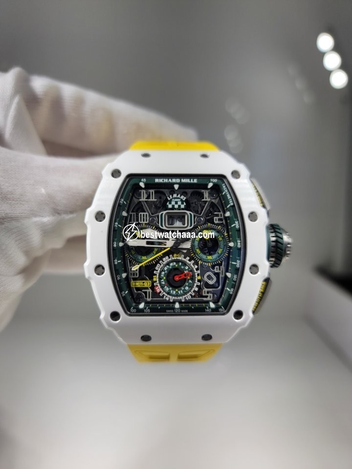 IMG_9081 Richard Mille RM 011 Mens watch Unisex Automatic Ceramic MON-01593 Replica 6