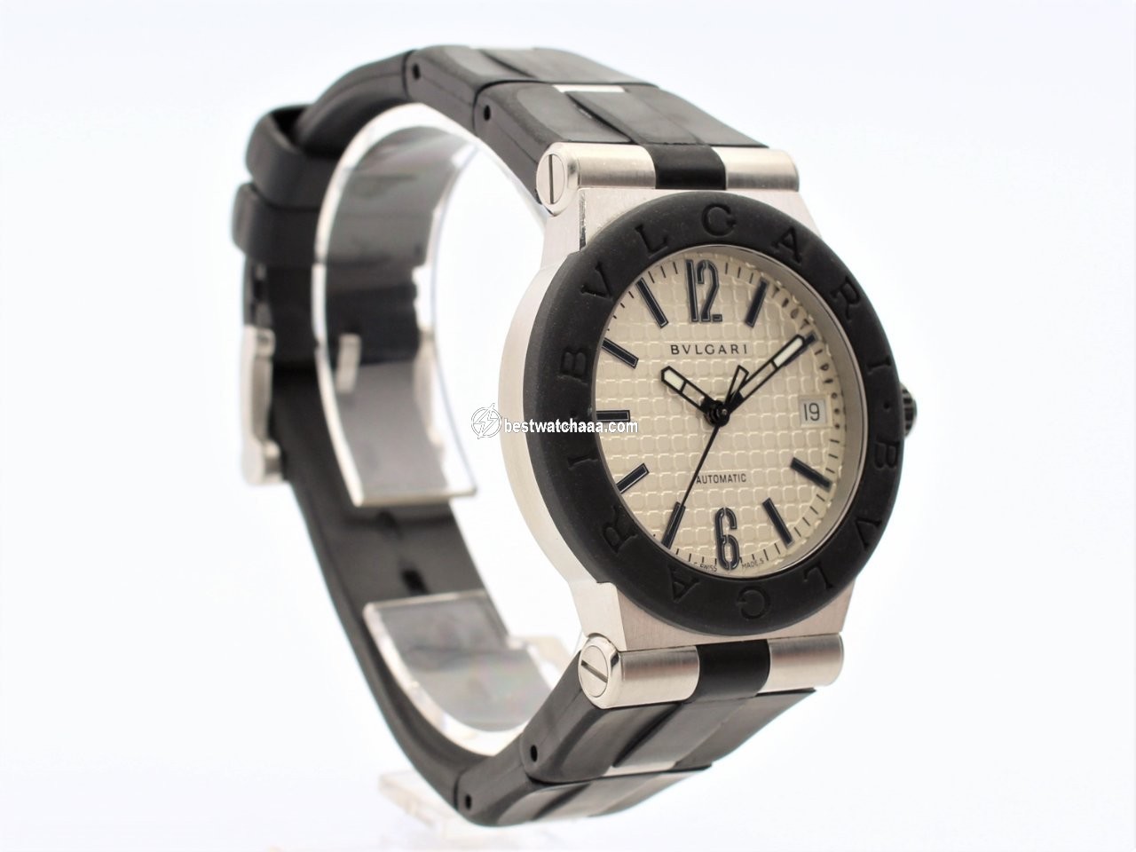 IMG_9081 Bulgari Diagono Mens watch Unisex Automatic Steel DG 35 SV Replica 6