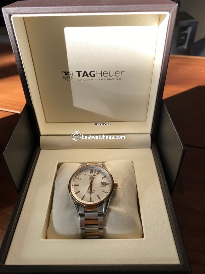 IMG_9081 TAG Heuer Carrera Calibre 5 Mens watch Unisex Automatic Gold Steel war215d.bd0784 Replica 6