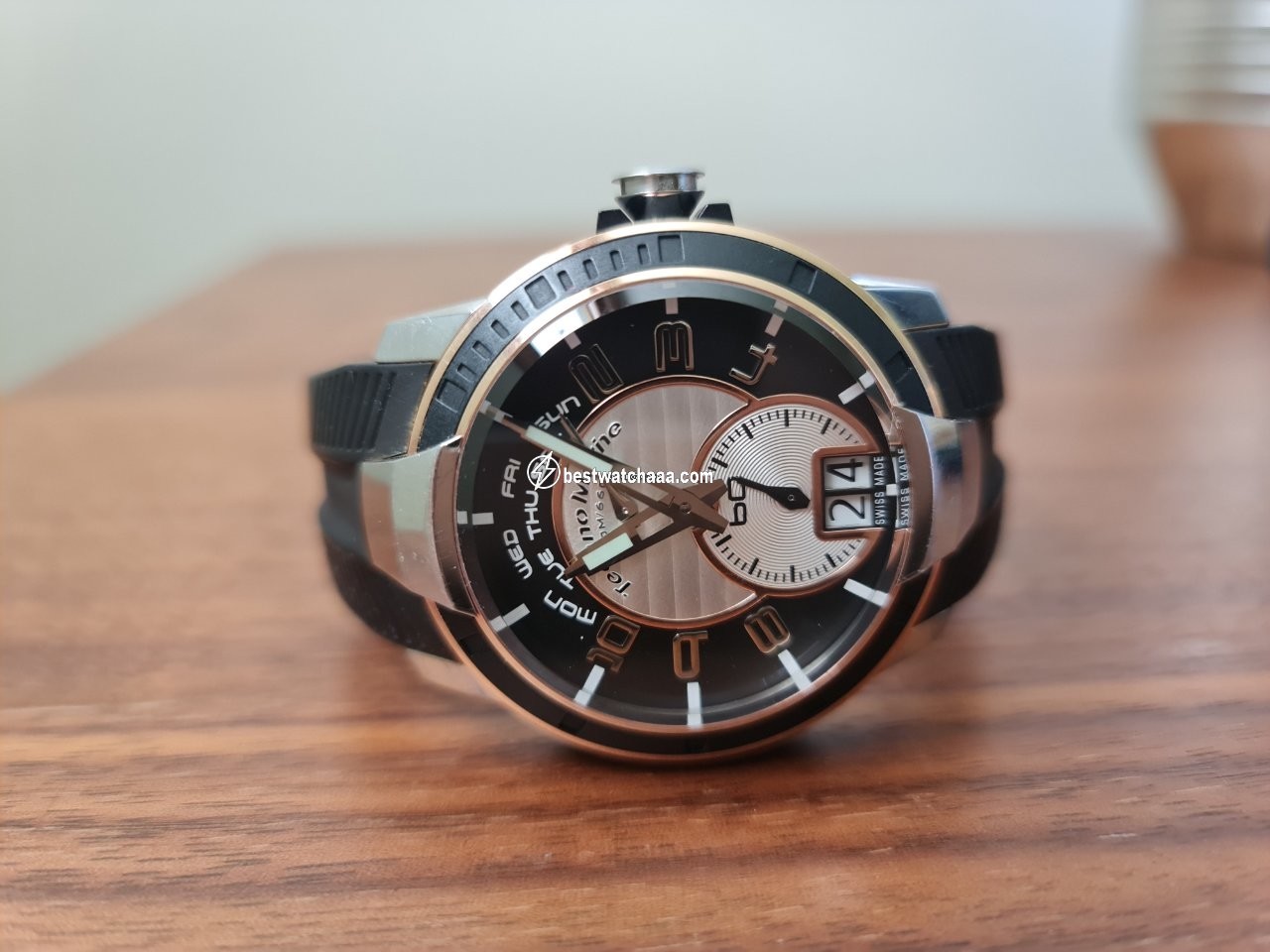 IMG_9081 Technomarine Mens watch Unisex Gold Steel 07122578 Replica 6
