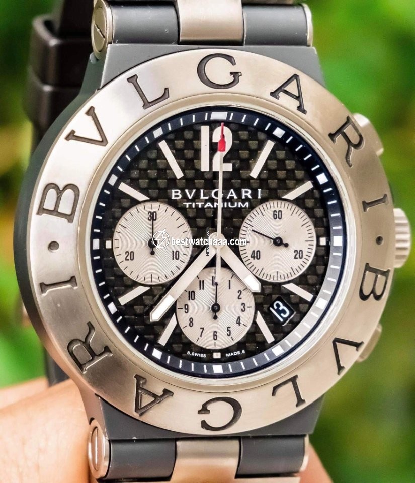 IMG_9081 Bulgari Diagono Mens watch Unisex Automatic Titanium TI 44 TA CH Replica 6