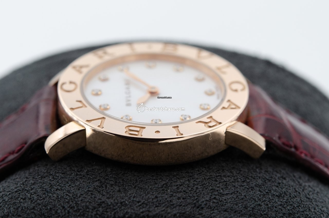 IMG_9081 Bulgari Bulgari Womens watch Quartz Rose gold 102751 BBLP26WGLC11 12 Replica 6