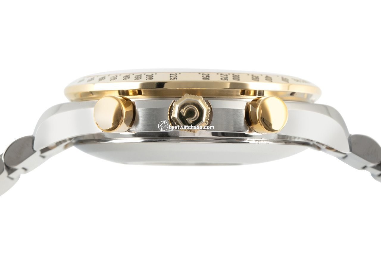 IMG_9081 Omega Speedmaster Date Mens watch Unisex Automatic Gold Steel 3311.10.00 Replica 6