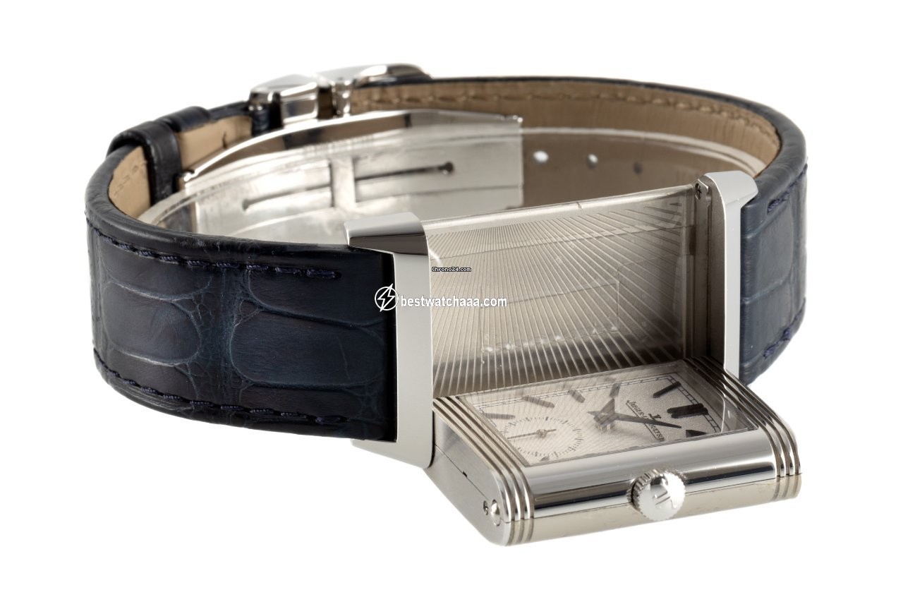 IMG_9081 Jaeger-LeCoultre Reverso Duoface Mens watch Unisex Manual winding Steel 213.8.D4 Replica 6