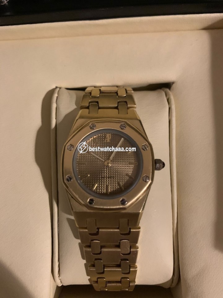 IMG_9081 Audemars Piguet Royal Oak Mens watch Unisex Automatic Yellow gold B45118 Replica 6
