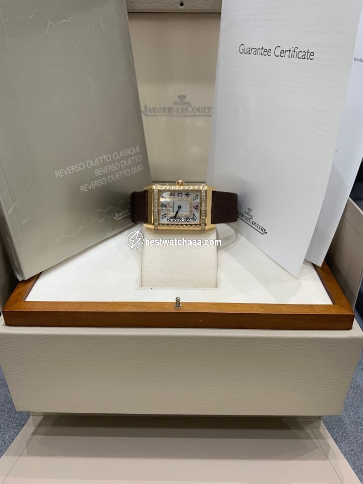 IMG_9081 Jaeger-LeCoultre Reverso Womens watch Manual winding Rose gold 269.2.54 Replica 6