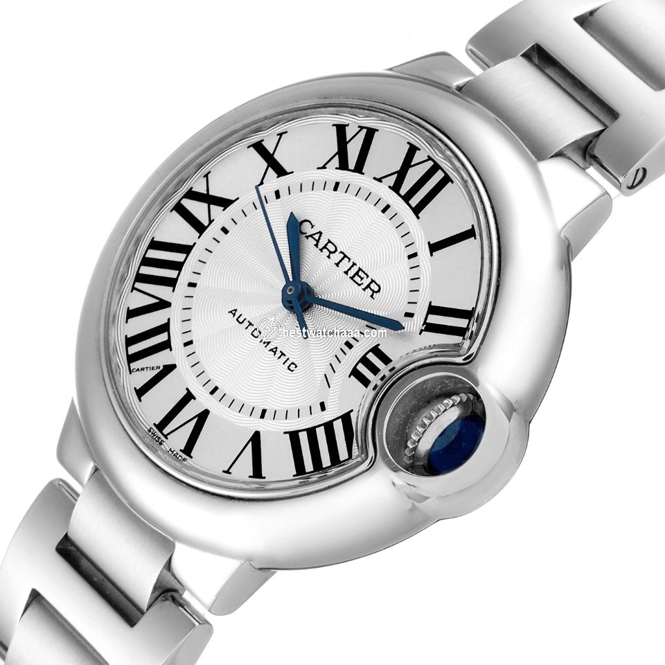 IMG_9081 Cartier Ballon Bleu 33mm Womens watch Automatic Steel W6920071 Replica 6