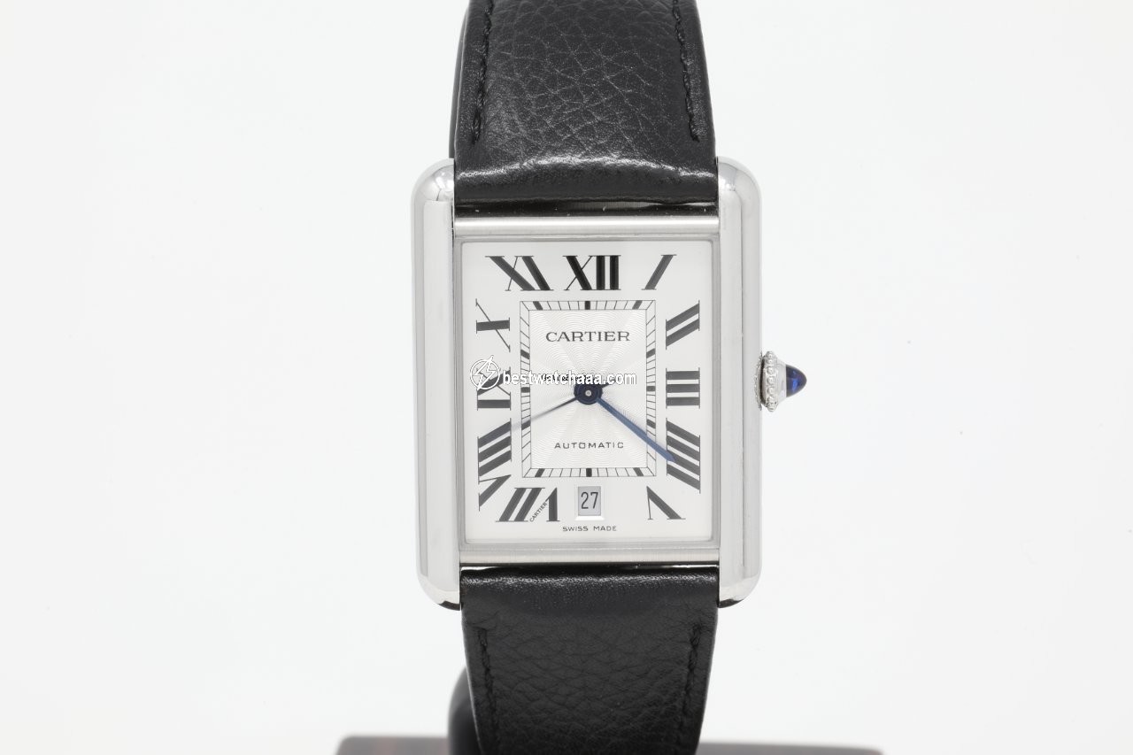 IMG_9081 Cartier Tank Mens watch Unisex Automatic Steel WSTA0040 Replica 6