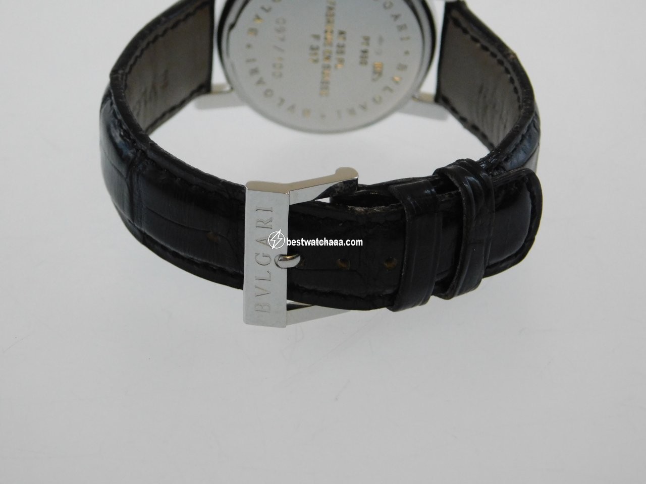 IMG_9081 Bulgari Mens watch Unisex Quartz Platinum AT 35 PL Replica 6