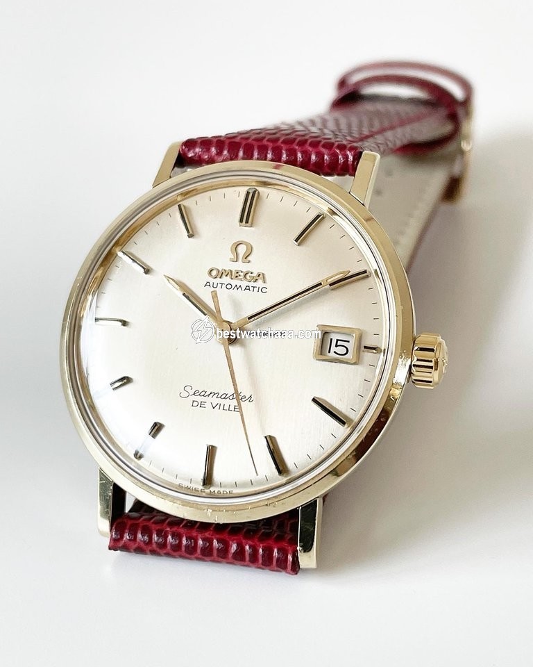 IMG_9081 Omega Seamaster DeVille Mens watch Unisex Automatic Gold Steel 14770 62 SC Replica 6
