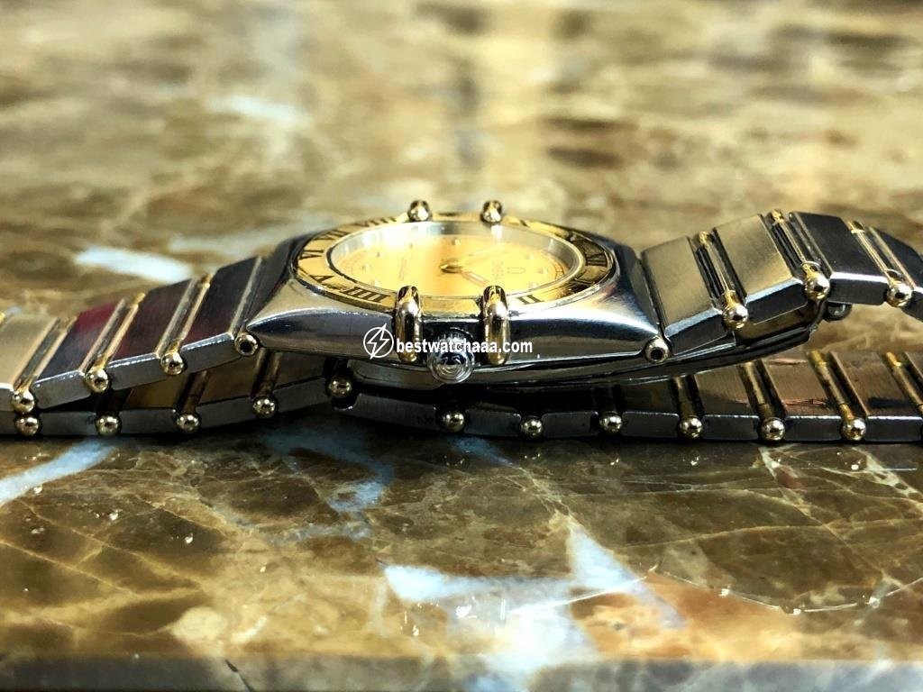 IMG_9081 Omega Constellation Quartz Womens watch Quartz Gold Steel 1262.70.00 Replica 6
