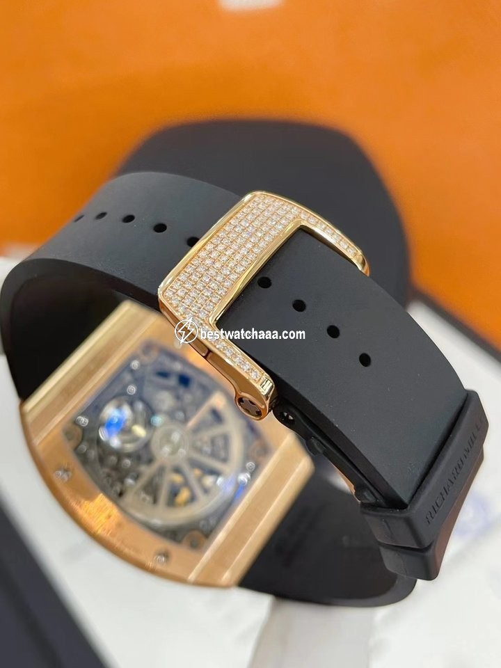 IMG_9081 Richard Mille RM 67 Mens watch Unisex Automatic Rose gold Richard Mille Extra Flat RM67-01 RG Replica 6