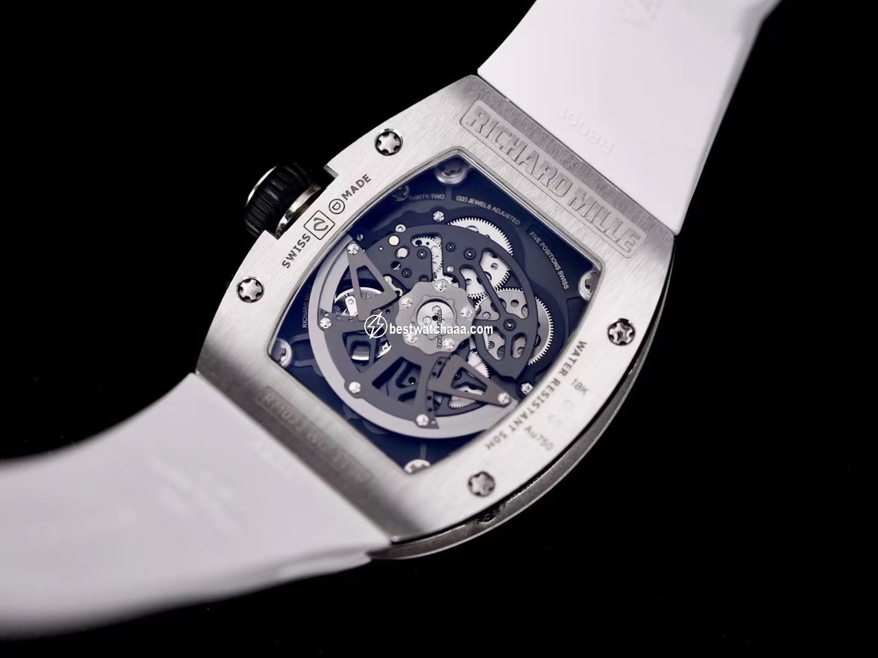 IMG_9081 Richard Mille Mens watch Unisex Automatic White gold Richard Mille RM 023 White Gold Replica 6
