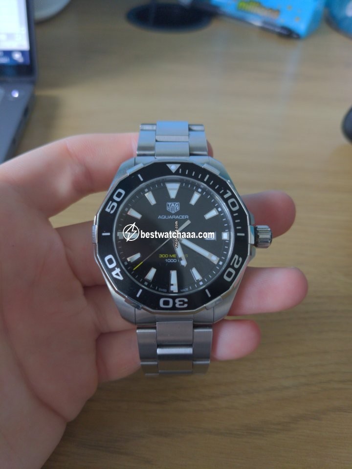 IMG_9081 TAG Heuer Aquaracer 300M Mens watch Unisex Quartz Steel WAY111A.BA0928 Replica 6
