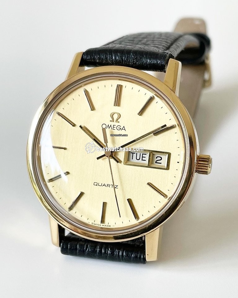 IMG_9081 Omega Seamaster Mens watch Unisex Quartz Yellow gold 196.0161 Replica 6