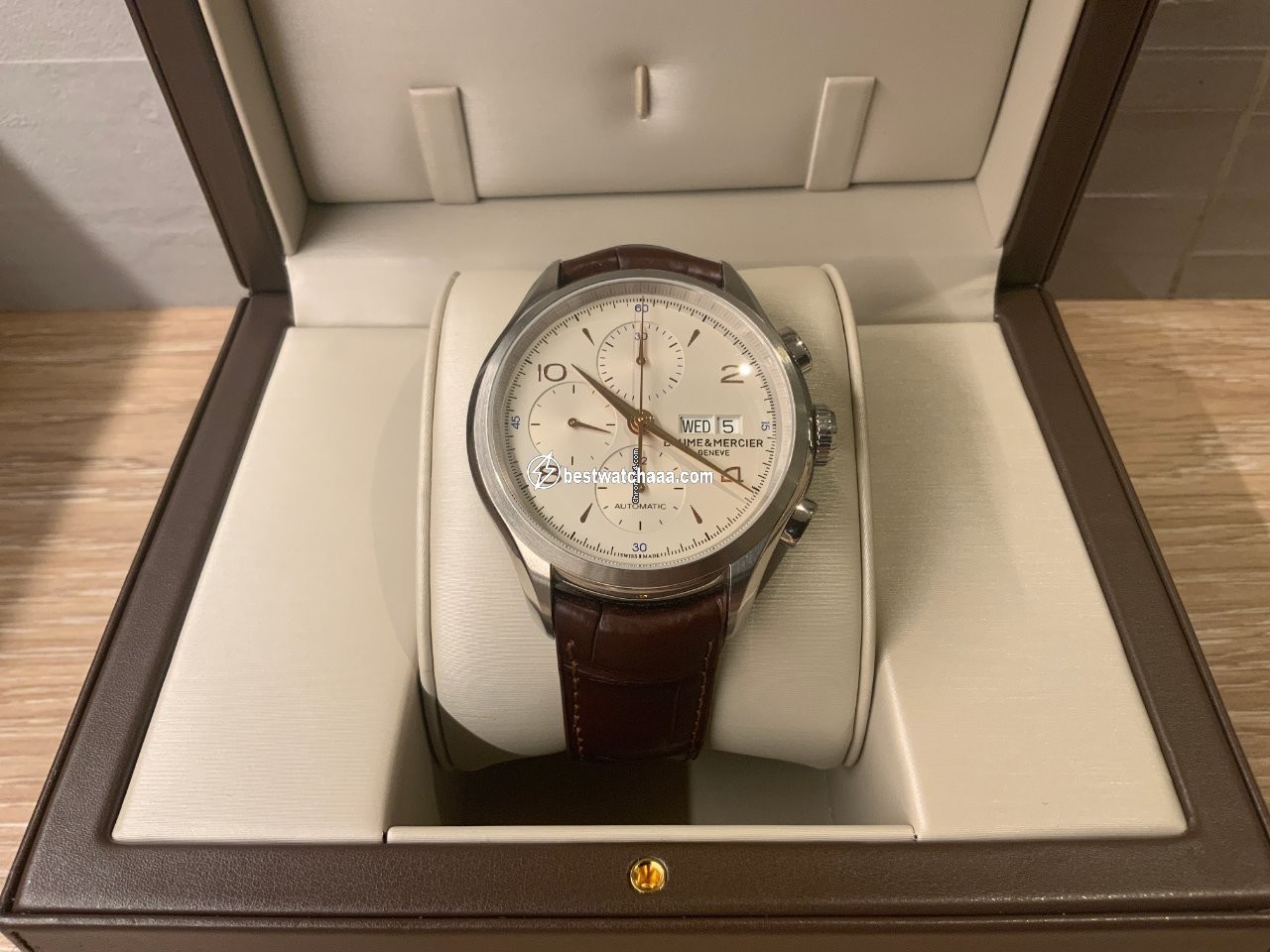 IMG_9081 Baume & Mercier Clifton Mens watch Unisex Automatic Steel MOA10129 Replica 6