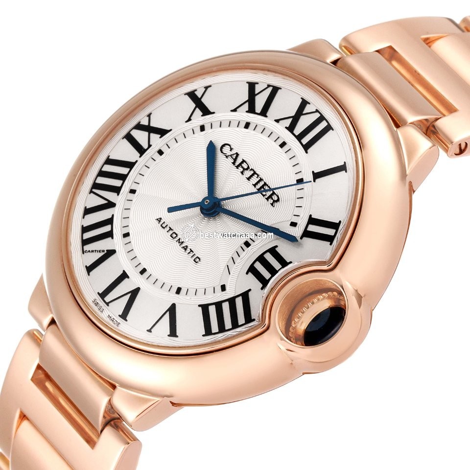 IMG_9081 Cartier Ballon Bleu 36mm Womens watch Automatic Rose gold W69004Z2 Replica 6