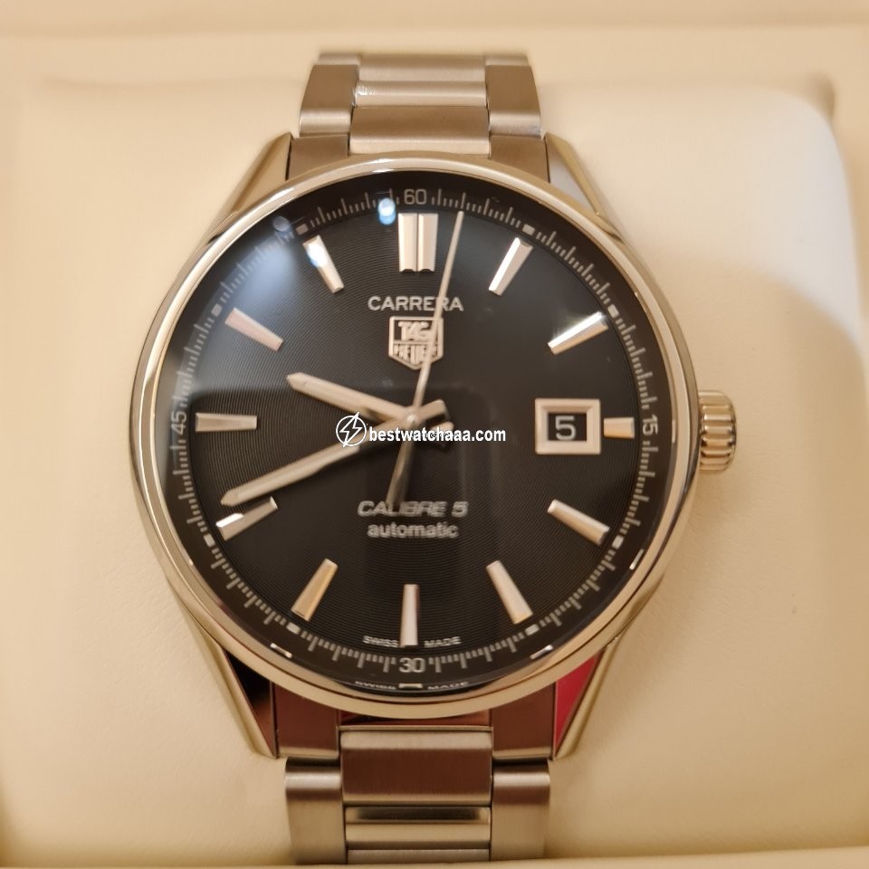 IMG_9081 TAG Heuer Carrera Calibre 5 Mens watch Unisex Automatic Steel War211A-1 Replica 6