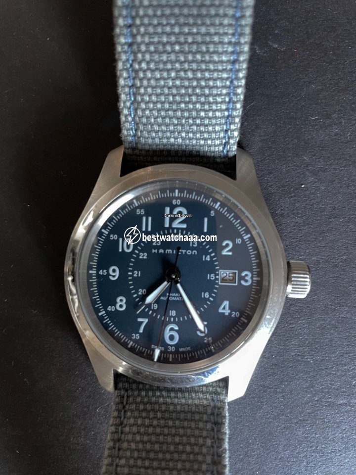 IMG_9081 Hamilton Khaki Field Mens watch Unisex Automatic Steel H70605943 Replica 6