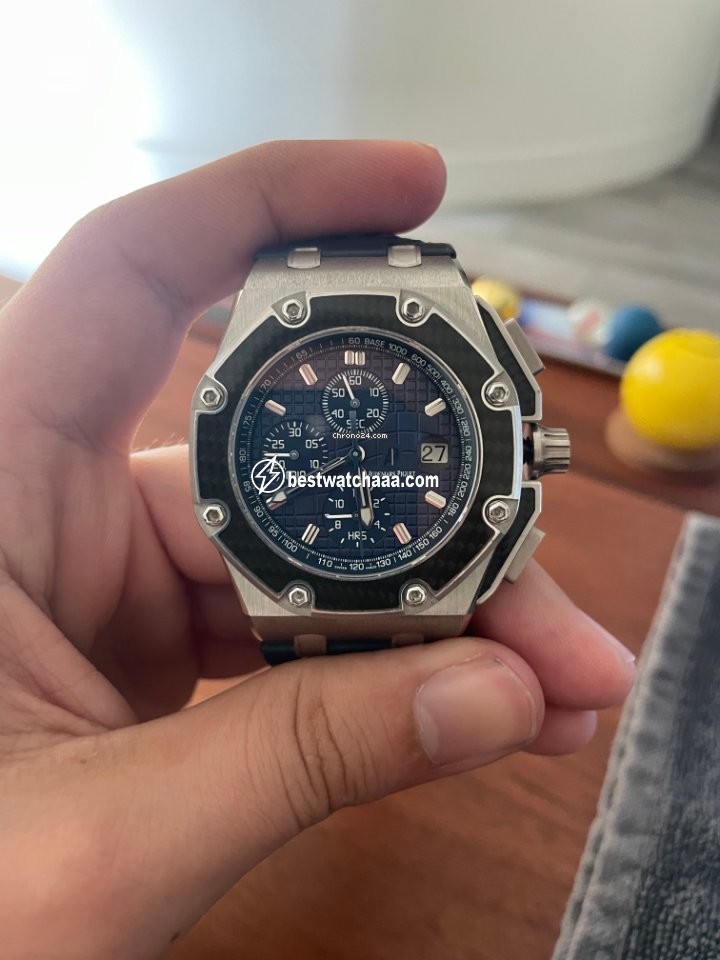 IMG_9081 Audemars Piguet Royal Oak Offshore Chronograph Mens watch Unisex Automatic Platinum 26030PO.OO.D001IN.01 Replica 6