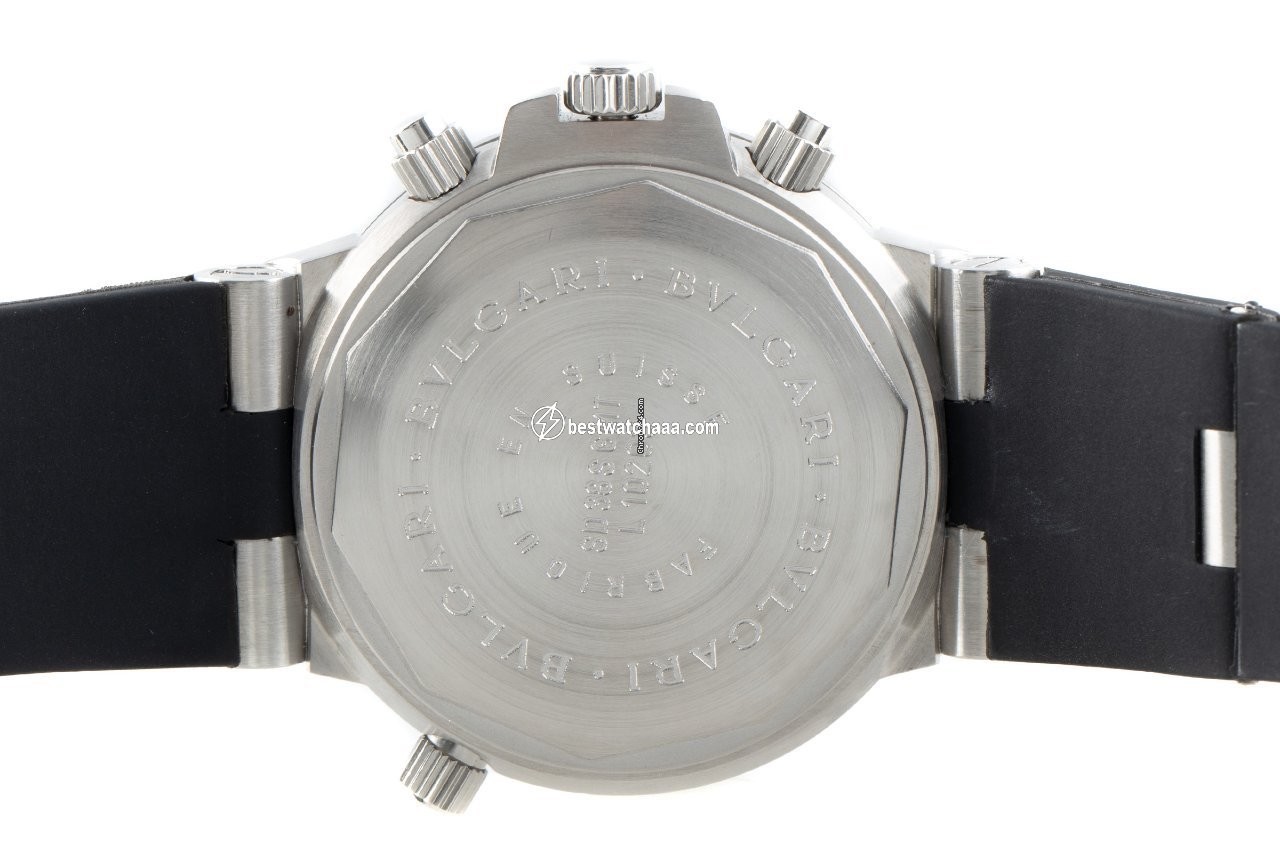 IMG_9081 Bulgari Diagono Mens watch Unisex Automatic Steel SD 38S GMT Replica 6
