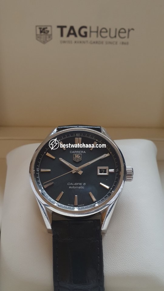 IMG_9081 TAG Heuer Carrera Calibre 5 Mens watch Unisex Automatic Steel WAR211A.BA0782 Replica 6
