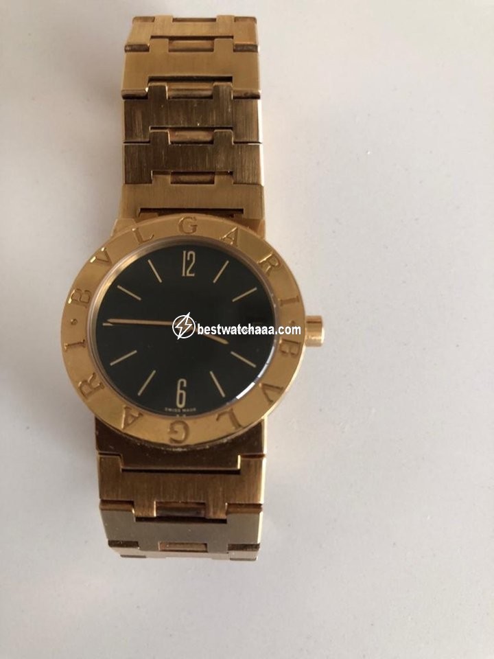 IMG_9081 Bulgari Mens watch Unisex Quartz Yellow gold F 66592 Replica 6