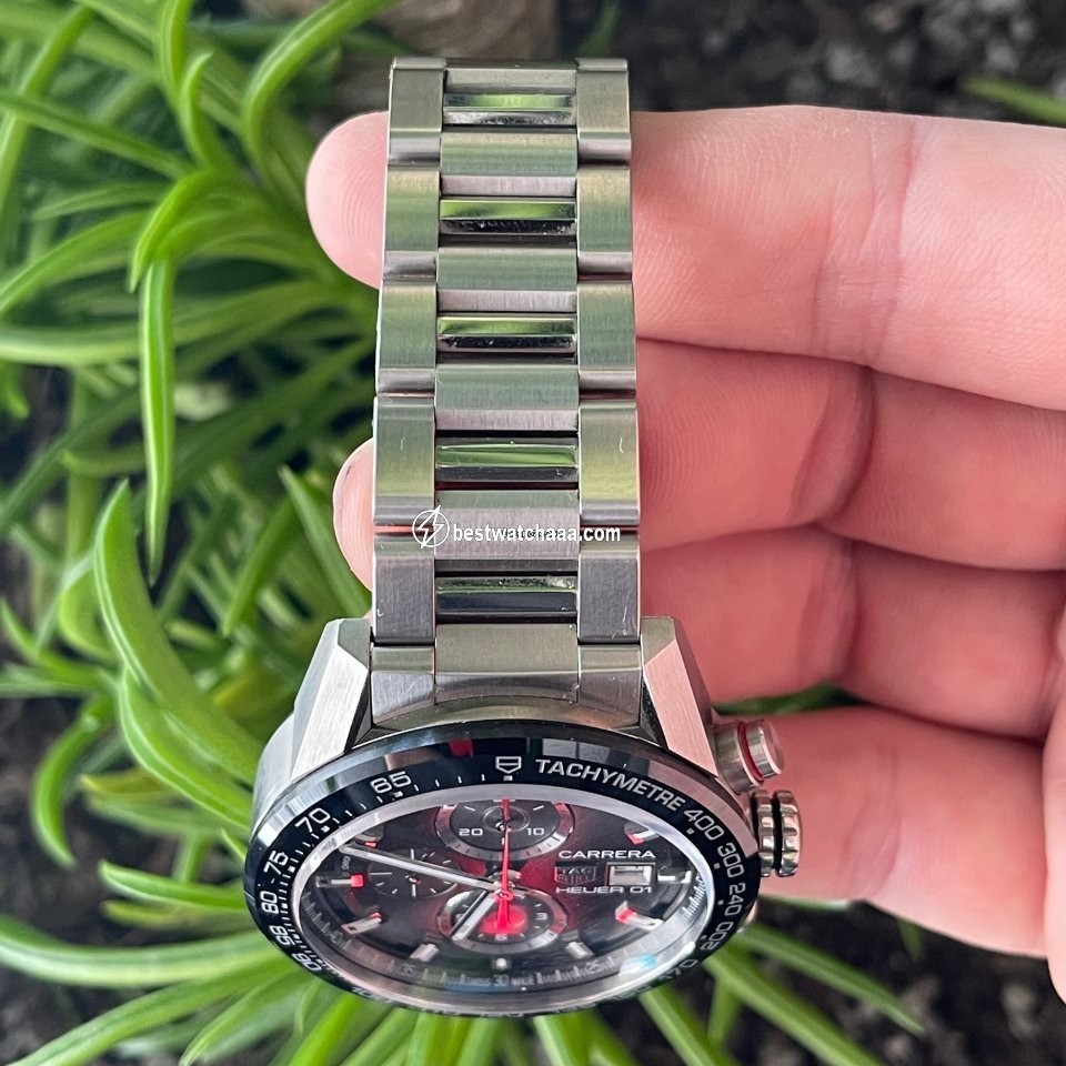 IMG_9081 TAG Heuer Carrera Calibre HEUER 01 Mens watch Unisex Automatic Steel CAR201W.BA0714 Replica 6