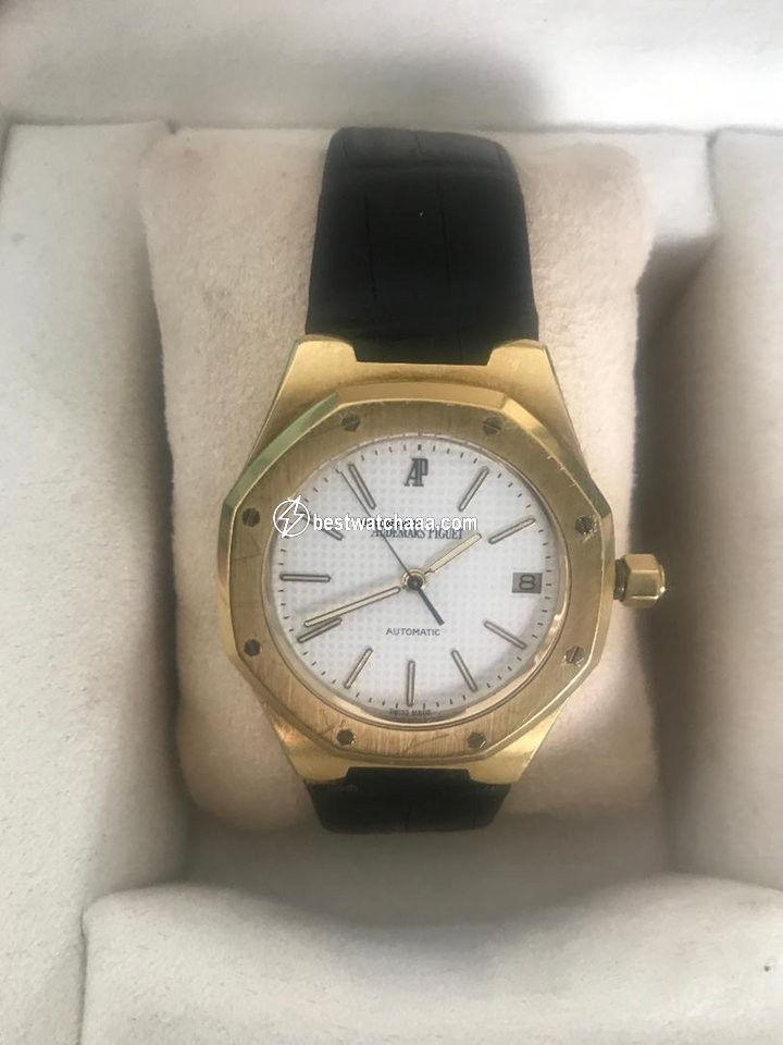 IMG_9081 Audemars Piguet Royal Oak Mens watch Unisex Automatic Yellow gold 0-27637 Replica 6