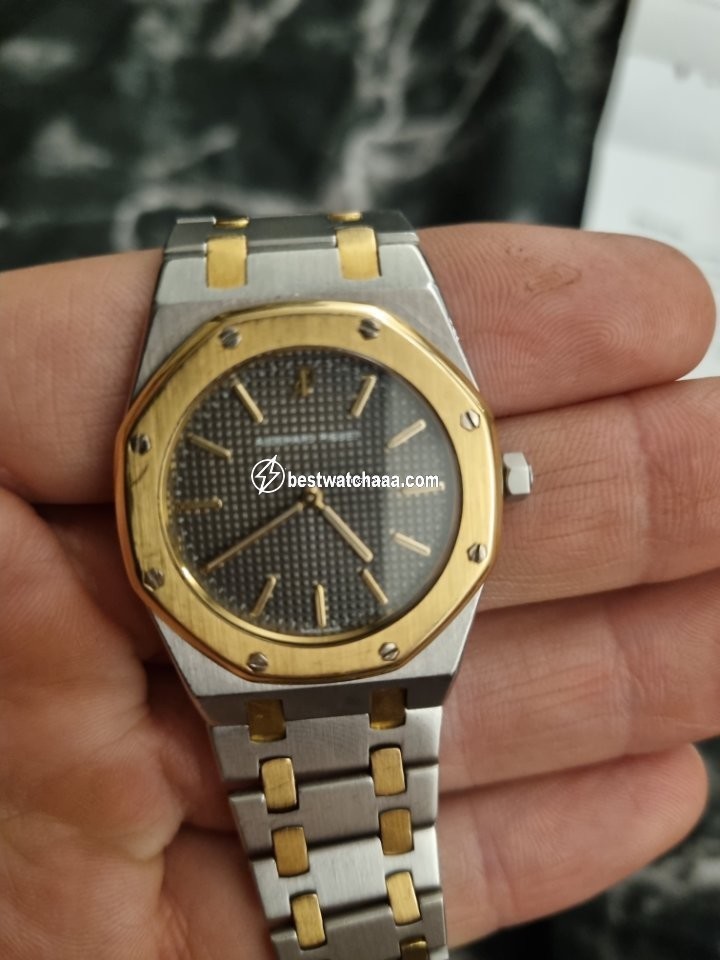 IMG_9081 Audemars Piguet Royal Oak Mens watch Unisex Quartz Gold Steel 56143SA Replica 6