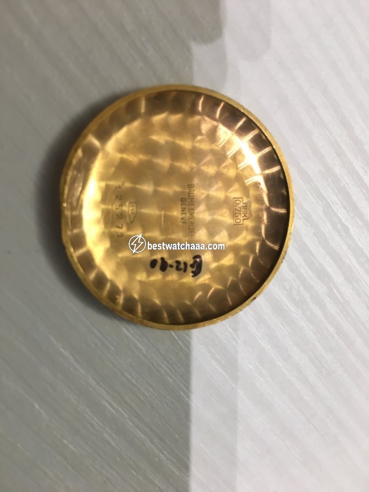 IMG_9081 Baume & Mercier Mens watch Unisex Manual winding Yellow gold 3901 Replica 6