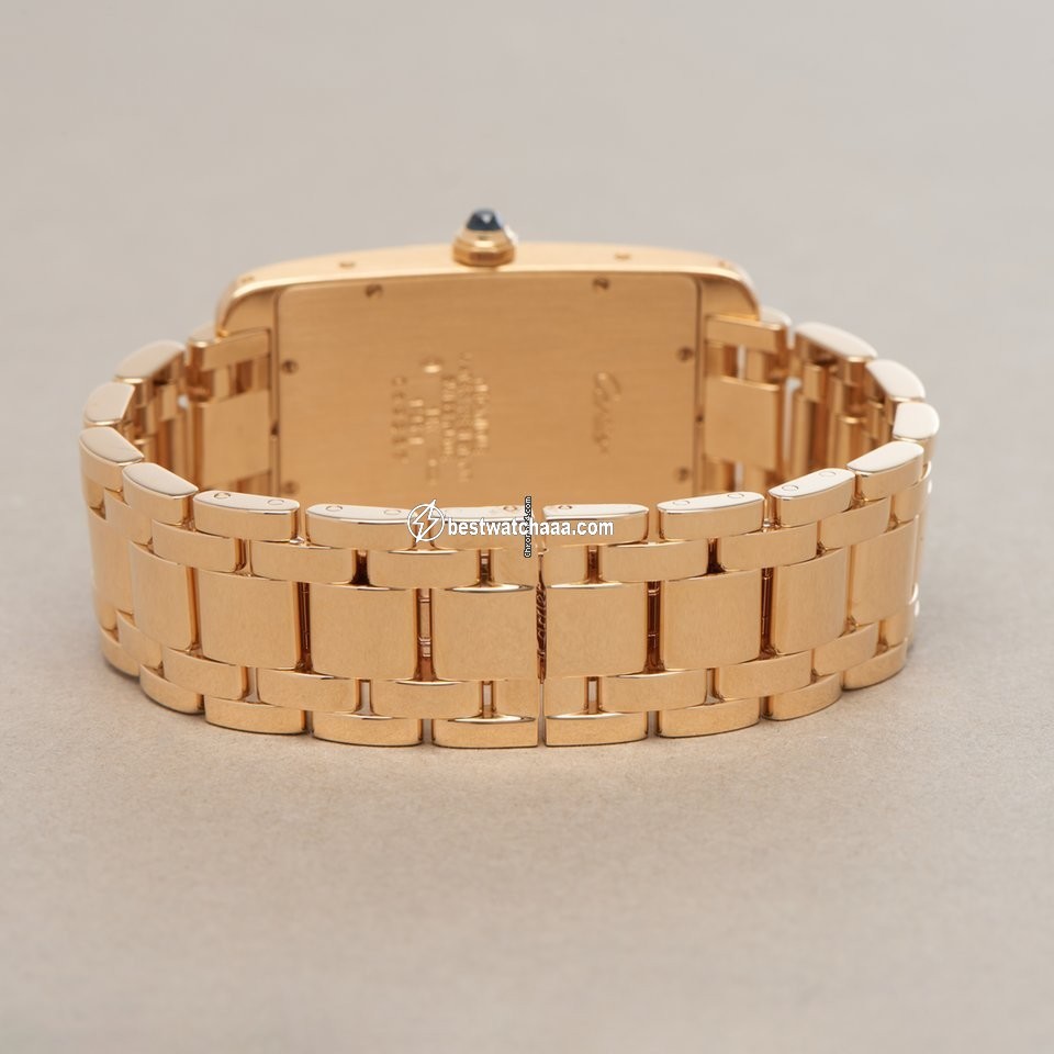 IMG_9081 Cartier Tank Americaine Mens watch Unisex Manual winding Yellow gold 1735 Replica 6