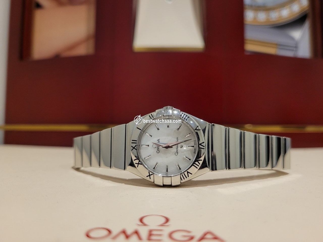 IMG_9081 Omega Constellation Quartz Womens watch Quartz Steel 123.10.27.60.05.002 Replica 6