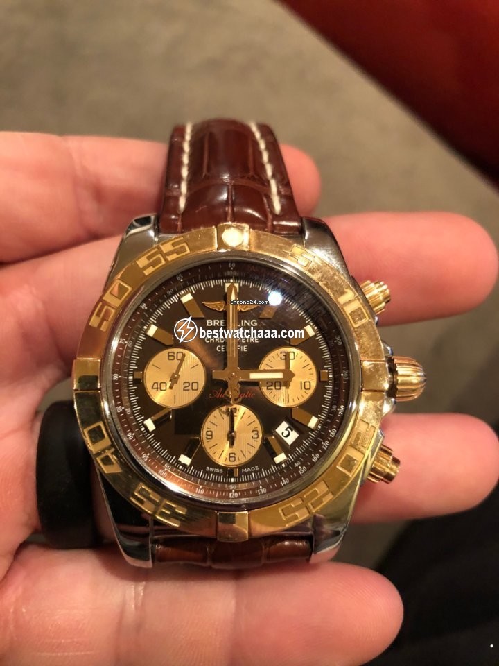 IMG_9081 Breitling Chronomat 44 Mens watch Unisex Automatic Steel CB011012Q576 Replica 6